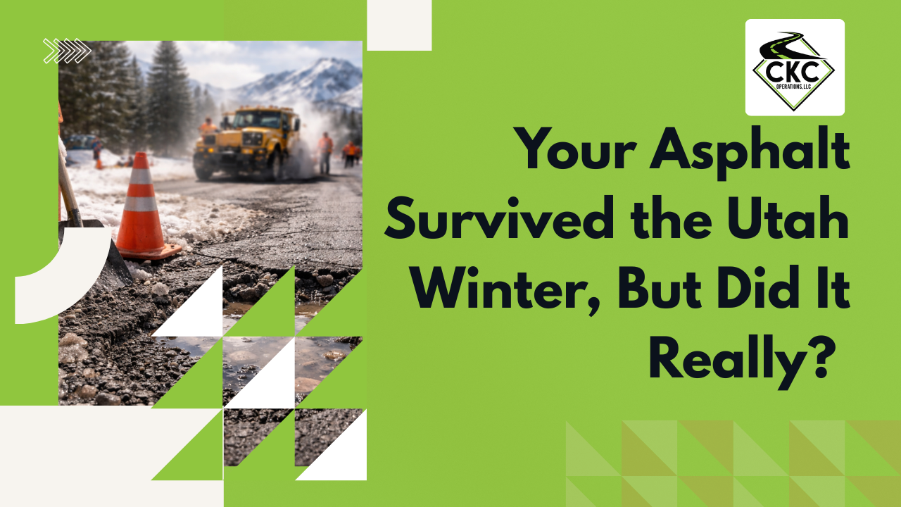 Winter Asphalt Damage in Utah: What the Cold Did to Your Pavement | CKC Operations